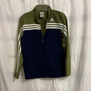 Adidas kid’s Olive and Navy Track Jacke